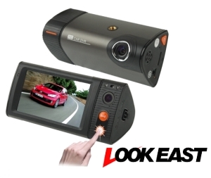 ルックイースト　ドライブレコーダー　常時録画　タッチパネル・GPS・衝撃検知機能搭載　LE-DCR04-GPS